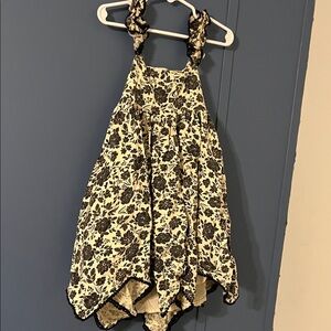 Joie Black and Cream Floral Kids Dress